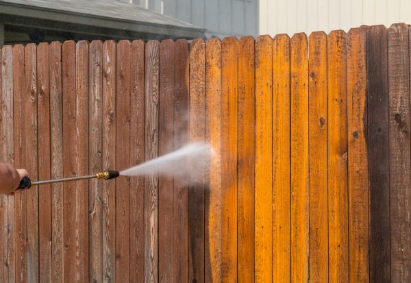 Fence Power Washing in Bloomington