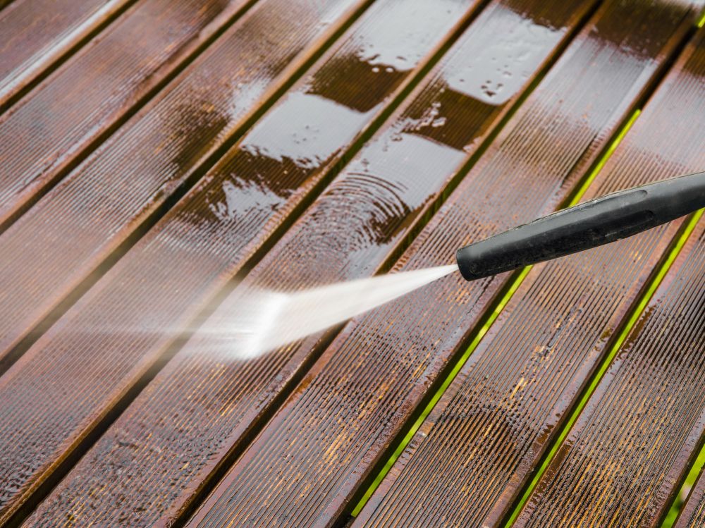 Wood Deck Power Washing